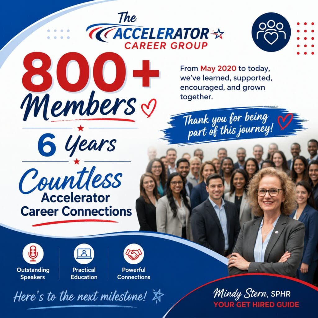 Group of professionals celebrating 800+ members